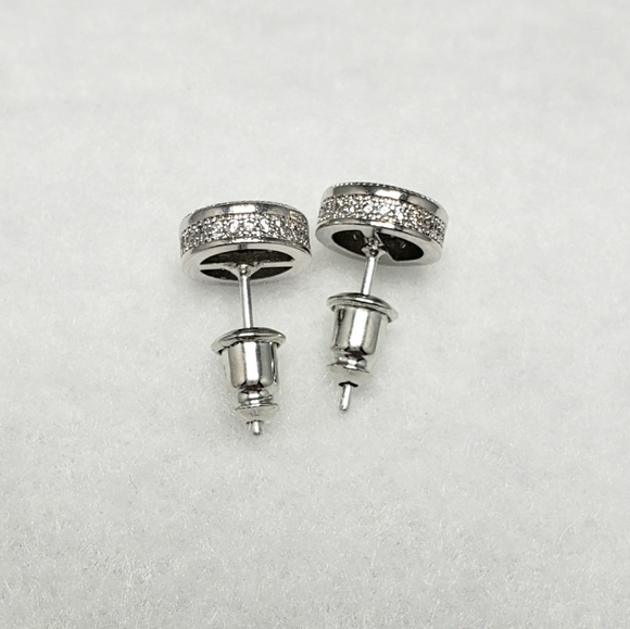 18k Pave Studs - Picture 3 of 7
